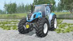 New Holland T7.240 spanish sky blue for Farming Simulator 2015