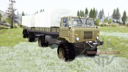 GAZ-66 articulated frame for MudRunner