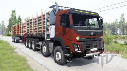 Volvo FMX 500 Day Cab 10x10 for MudRunner