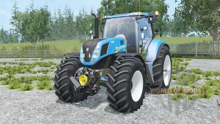 New Holland T7.240 spanish sky blue for Farming Simulator 2015