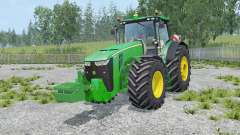 John Deere 8370R with weights for Farming Simulator 2015
