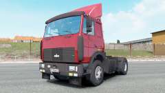 MAZ-54323 bright red color for Euro Truck Simulator 2