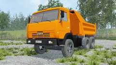 KamAZ-55111 orange color for Farming Simulator 2015