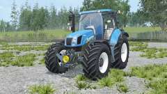 New Holland T6.160 rich electric blue for Farming Simulator 2015
