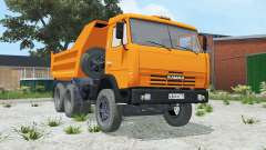 KamAZ-55111 bright orange color for Farming Simulator 2015