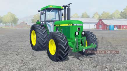John Deere 4455 dark pastel green for Farming Simulator 2013