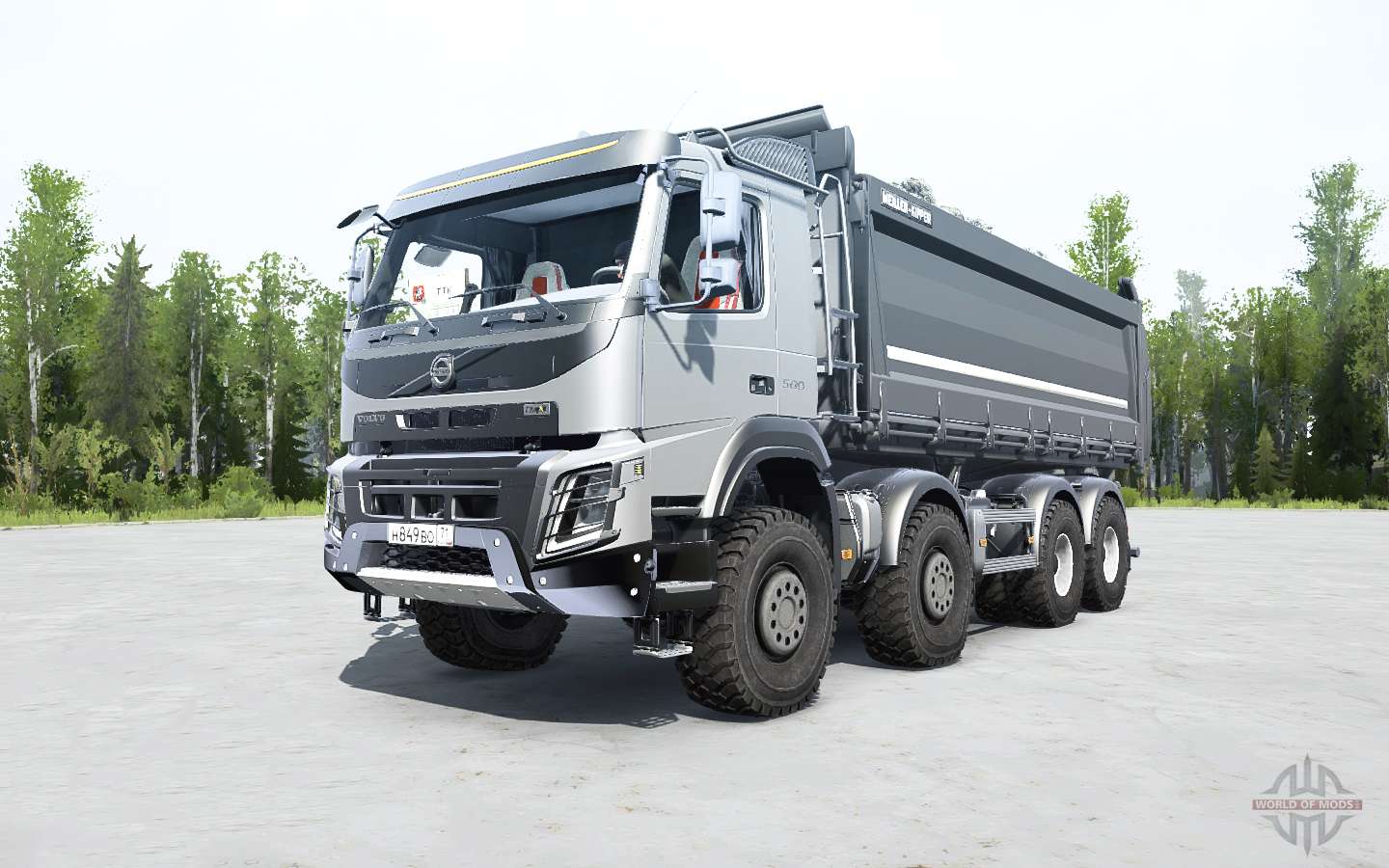 Full-up FMx, Volvo FMX 6x6 tractor unit & its tipping trail…