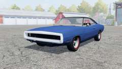 Dodge Charger RT (XS29) 1969 klein blue for Farming Simulator 2013
