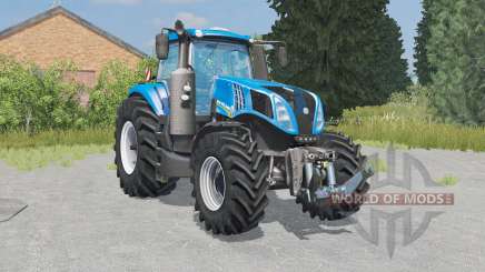 New Holland T8.320 lowering tire pressure for Farming Simulator 2015