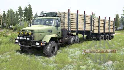 KrAZ-6322 grayish-green color for MudRunner