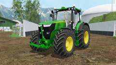 John Deere 7310R vivid malachite for Farming Simulator 2015