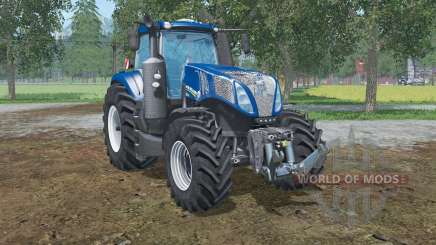 New Holland T8.320  lowering tire pressure for Farming Simulator 2015
