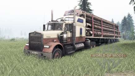 Kenworth W900 rose taupe for Spin Tires