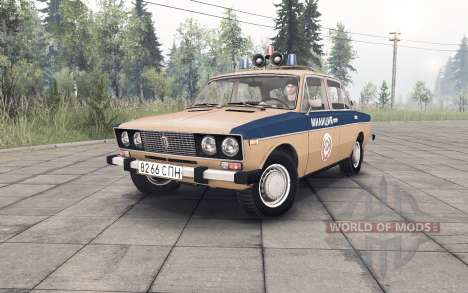 VAZ-2106 Police USSR for Spin Tires
