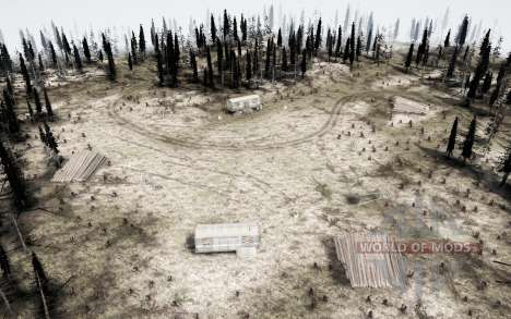 Cutting of burned forest for Spintires MudRunner