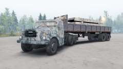 Tatra T148 6x6 v2.2 blue camouflage for Spin Tires