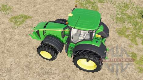 John Deere tractors with added Row Crop wheels for Farming Simulator 2017