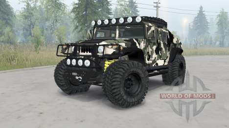 HMMWV M-1025 for Spin Tires