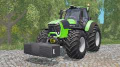 Deutz-Fahr 9340 TTV Agrotron with weighƫ for Farming Simulator 2015