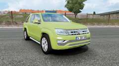 Volkswagen Amarok Double Cab 2016 olive green for Euro Truck Simulator 2
