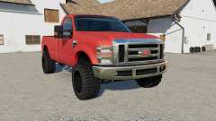 Ford F-350 persian red for Farming Simulator 2017