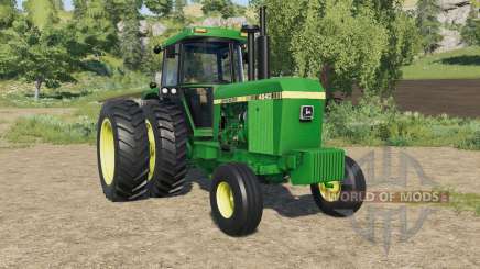 John Deere 4640 dual rear wheels for Farming Simulator 2017