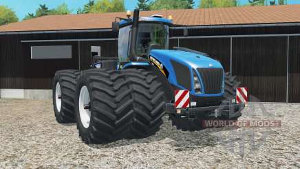 New Holland T9.565 tires slightly narrowed for Farming Simulator 2015