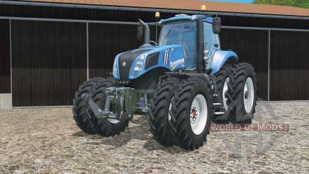 New Holland T8.320 zwillingsbereifung for Farming Simulator 2015