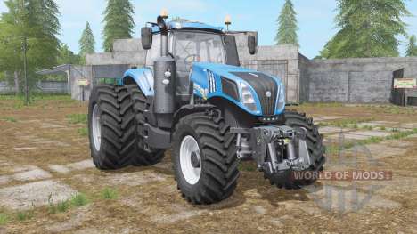 New Holland T8-series with dual wheel for Farming Simulator 2017