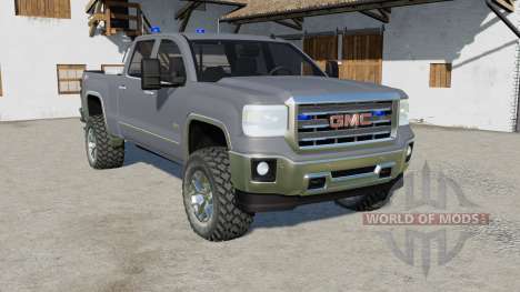 GMC Sierra with Police Strobes for Farming Simulator 2017