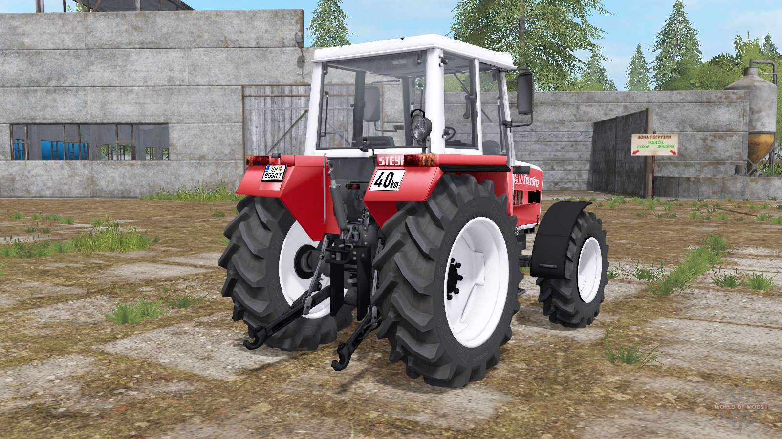 Steyr 8090a Turbo With Configuration For Farming Simulator 2017 0114