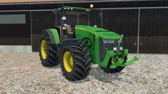 John Deere 8370R animated steering for Farming Simulator 2015