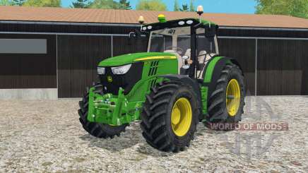 John Deere 6R-series twin wheels for Farming Simulator 2015