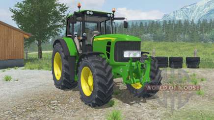 John Deere 6830 Premium adjustable tow hitch for Farming Simulator 2013