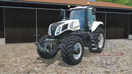 New Holland T8.435 ultra whitᶒ for Farming Simulator 2015