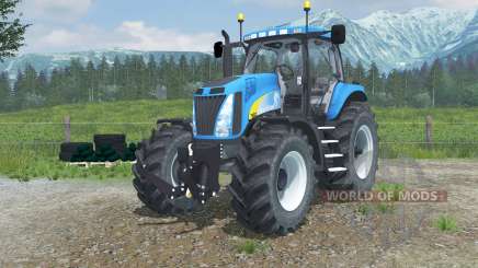 New Holland T8020 realistic exhaust for Farming Simulator 2013
