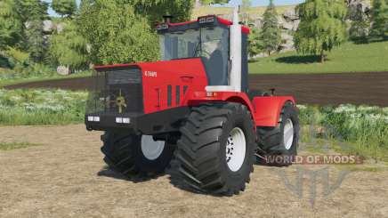 Kirovets K-744R3 in a bright red color for Farming Simulator 2017