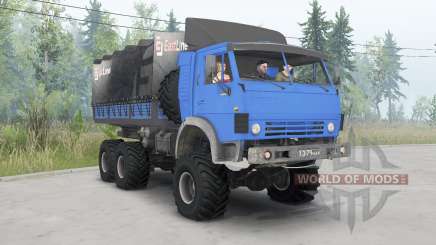 KamAZ-4310 bright blue for Spin Tires