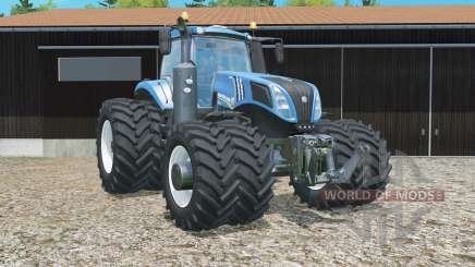 New Holland T8.320 double wheels for Farming Simulator 2015