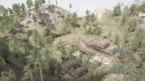 The path of the truck for Spintires MudRunner