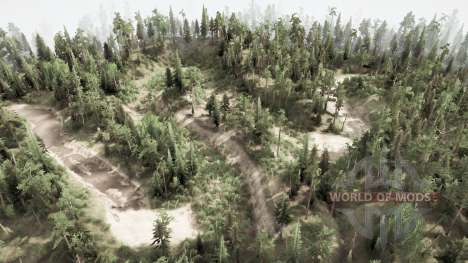 The path of the truck for Spintires MudRunner