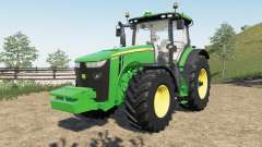 John Deere 8R new steering console and seat for Farming Simulator 2017