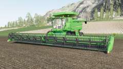 John Deere S700 two grain tank configurations for Farming Simulator 2017