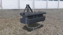 Front weight with movable chain for Farming Simulator 2013