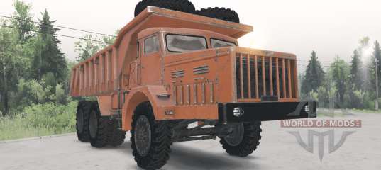 MAZ-530 orange color for Spin Tires