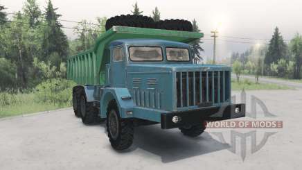 MAZ-530 green-blue for Spin Tires