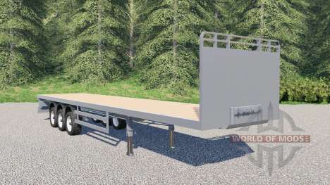 SDC flatbed trailer for Farming Simulator 2017