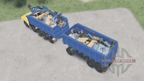 Unmanned truck Scania 10x10 for Spin Tires