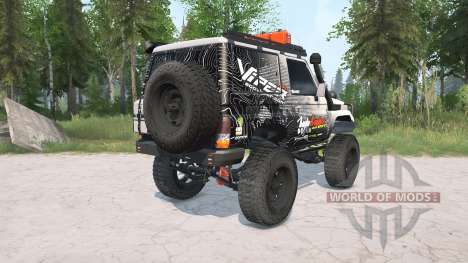 Toyota Land Cruiser Hard Top (J71) LX lifted for Spintires MudRunner