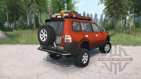 Mitsubishi Pajero 5-door 2006 lifted for Spintires MudRunner